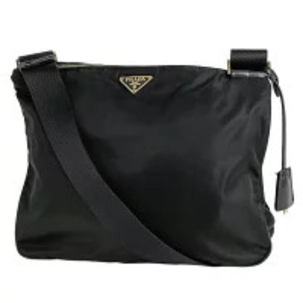 Prada Plate Shoulder Bag Nero Black